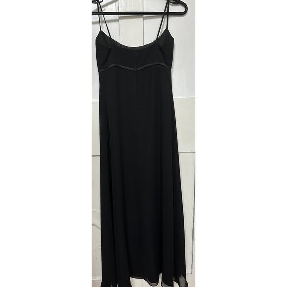Vintage ALFRED ANGELO Black Sleeveless Bow Waist Formal Maxi Dress Size Small - Picture 1 of 13